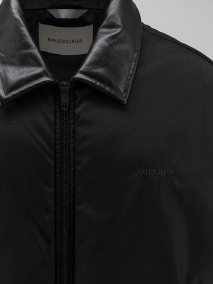 Balenciaga Cocoon down jacket in cotton blend - Black