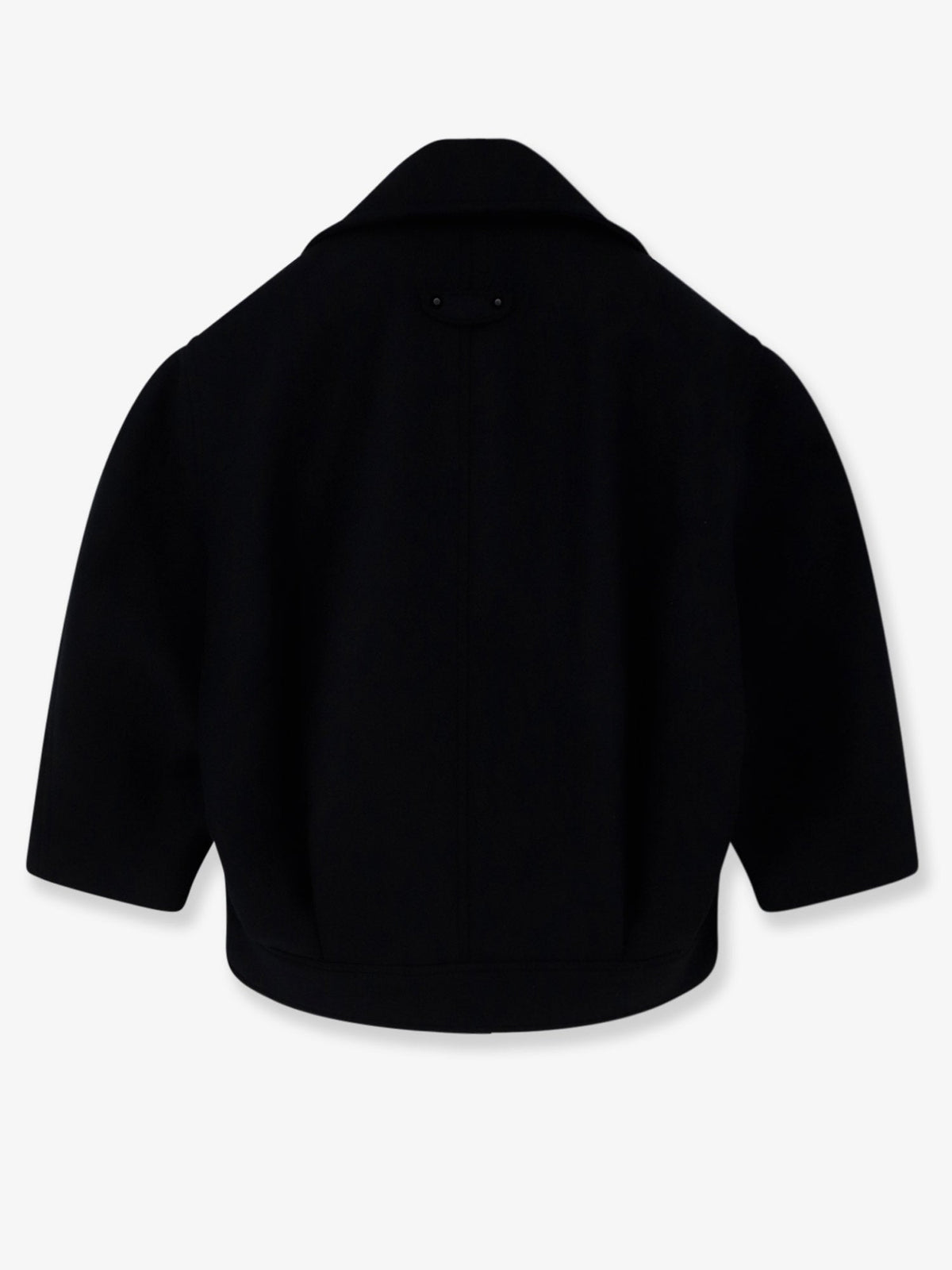 Balenciaga Compact double-wool cocoon peacoat - Black