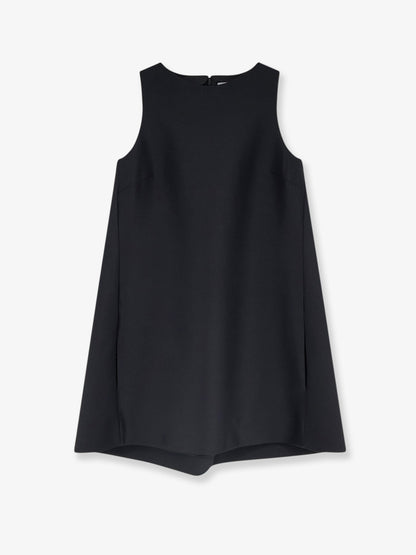 Balenciaga A-line silk mini dress - Black