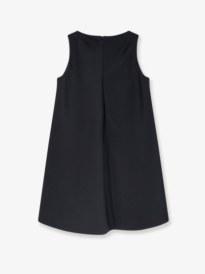 Balenciaga A-line silk mini dress - Black