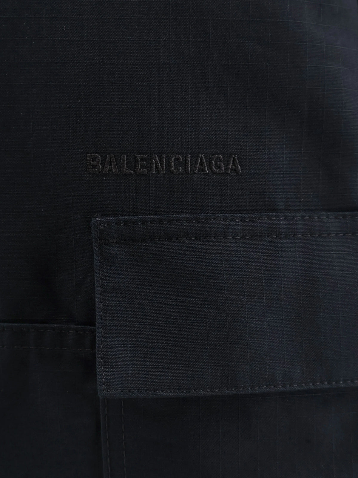 BALENCIAGA - Straight Fit Cargo cotton trousers