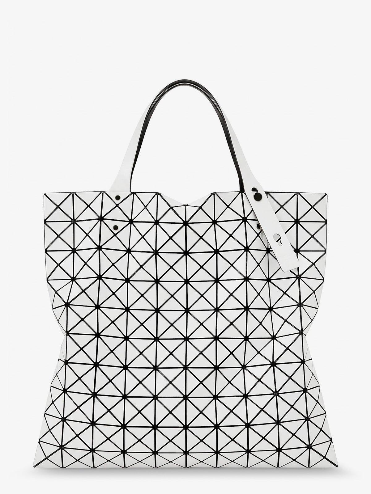 Bao Bao Issey Miyake Prism Tote PVC Shoulder Bag - White