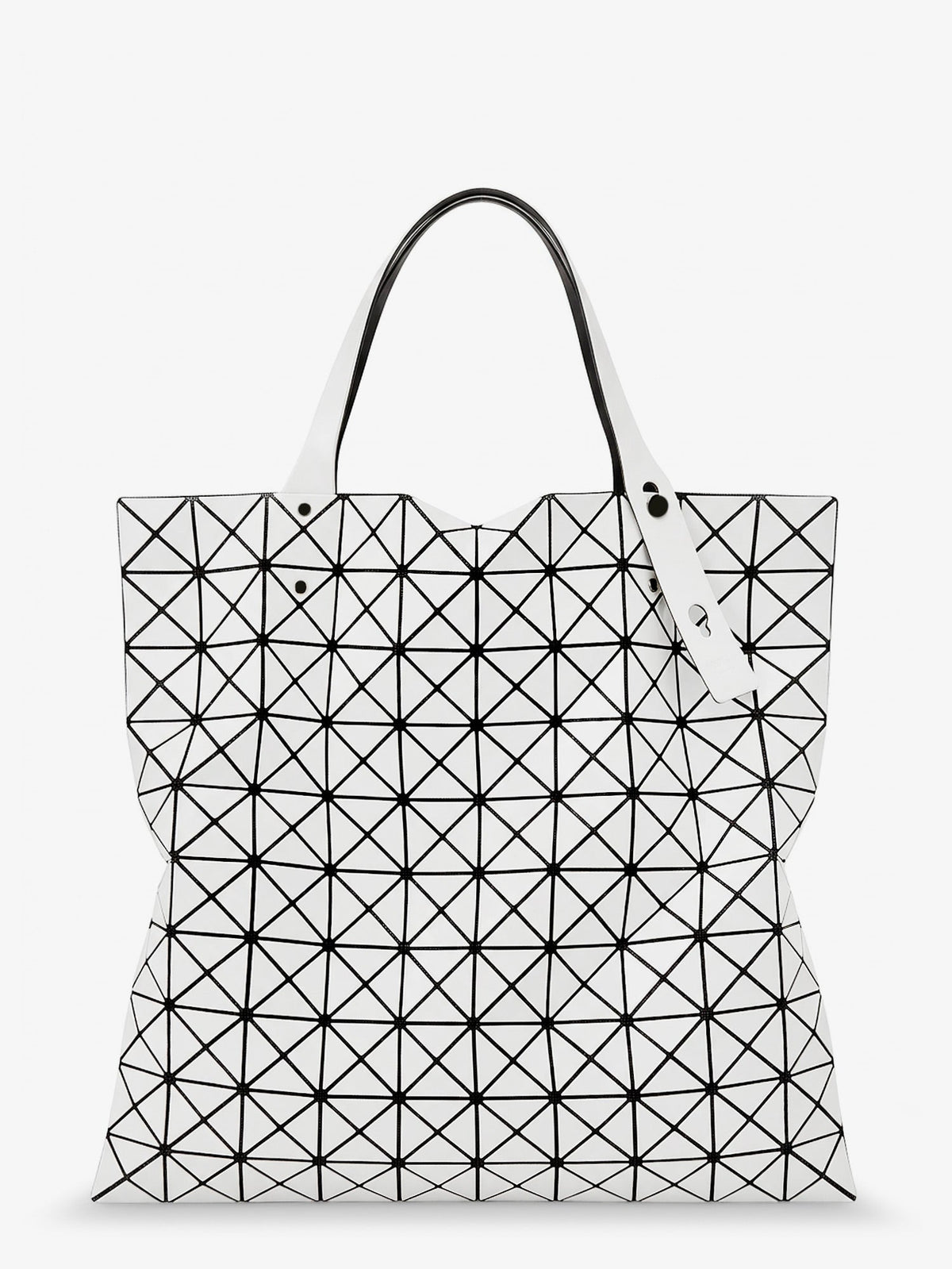 Bao Bao Issey Miyake Prism Tote PVC Shoulder Bag - White