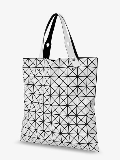 Bao Bao Issey Miyake Prism Tote PVC Shoulder Bag - White