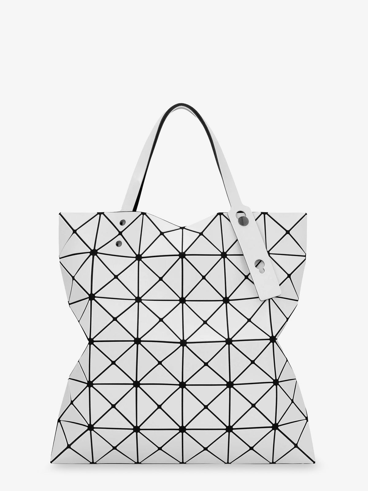 Bao Bao Issey Miyake Lucent shoulder bag with triangular pattern - White