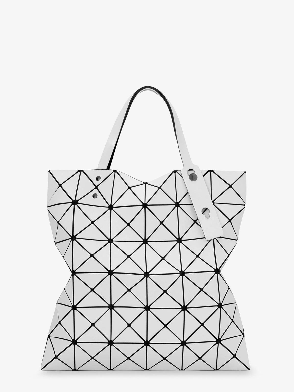 Bao Bao Issey Miyake Lucent shoulder bag with triangular pattern - White