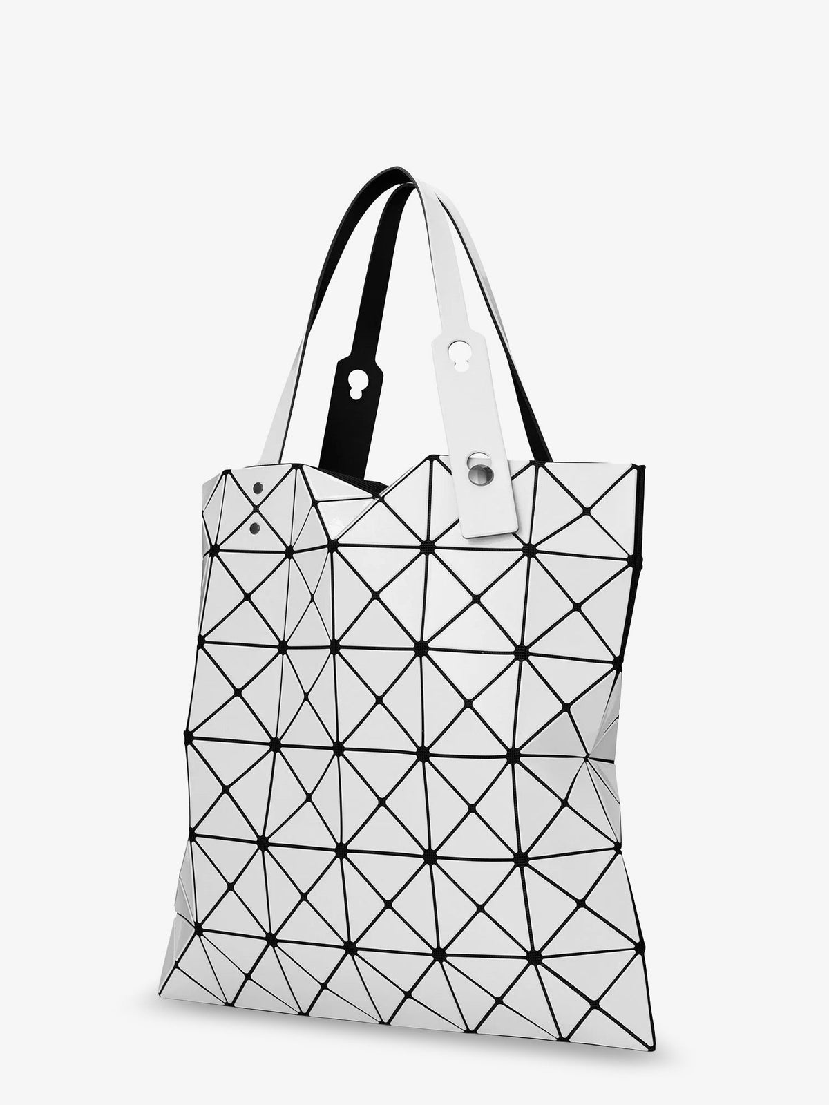 Bao Bao Issey Miyake Lucent shoulder bag with triangular pattern - White