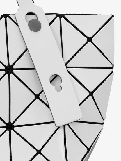 Bao Bao Issey Miyake Lucent shoulder bag with triangular pattern - White