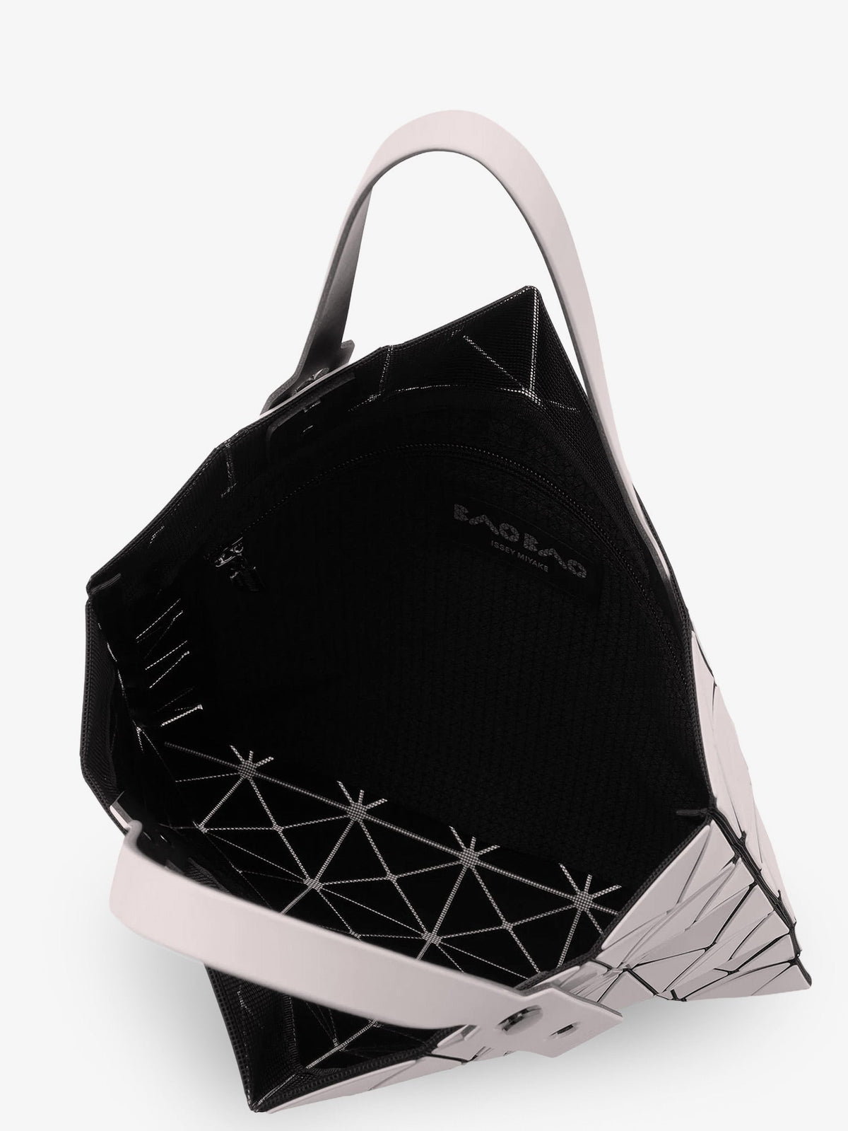 Bao Bao Issey Miyake Lucent shoulder bag with traingular pattern - Beige