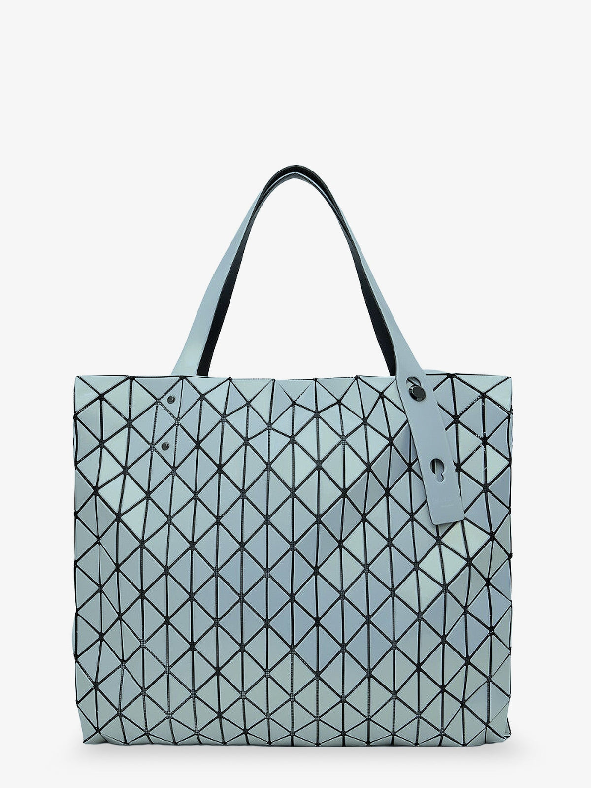 Bao Bao Issey Miyake Row Metallic shoulder bag with triangular pattern - Viridian