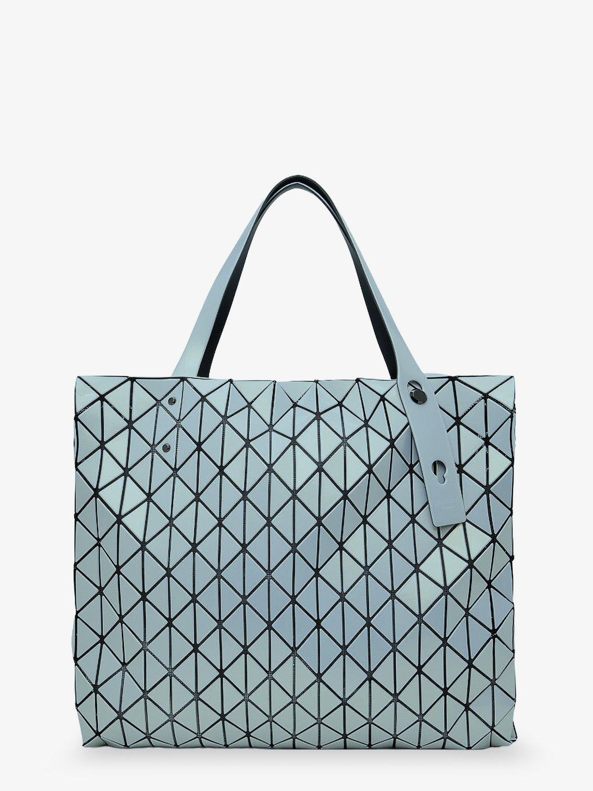 Bao Bao Issey Miyake Row Metallic shoulder bag with triangular pattern - Viridian