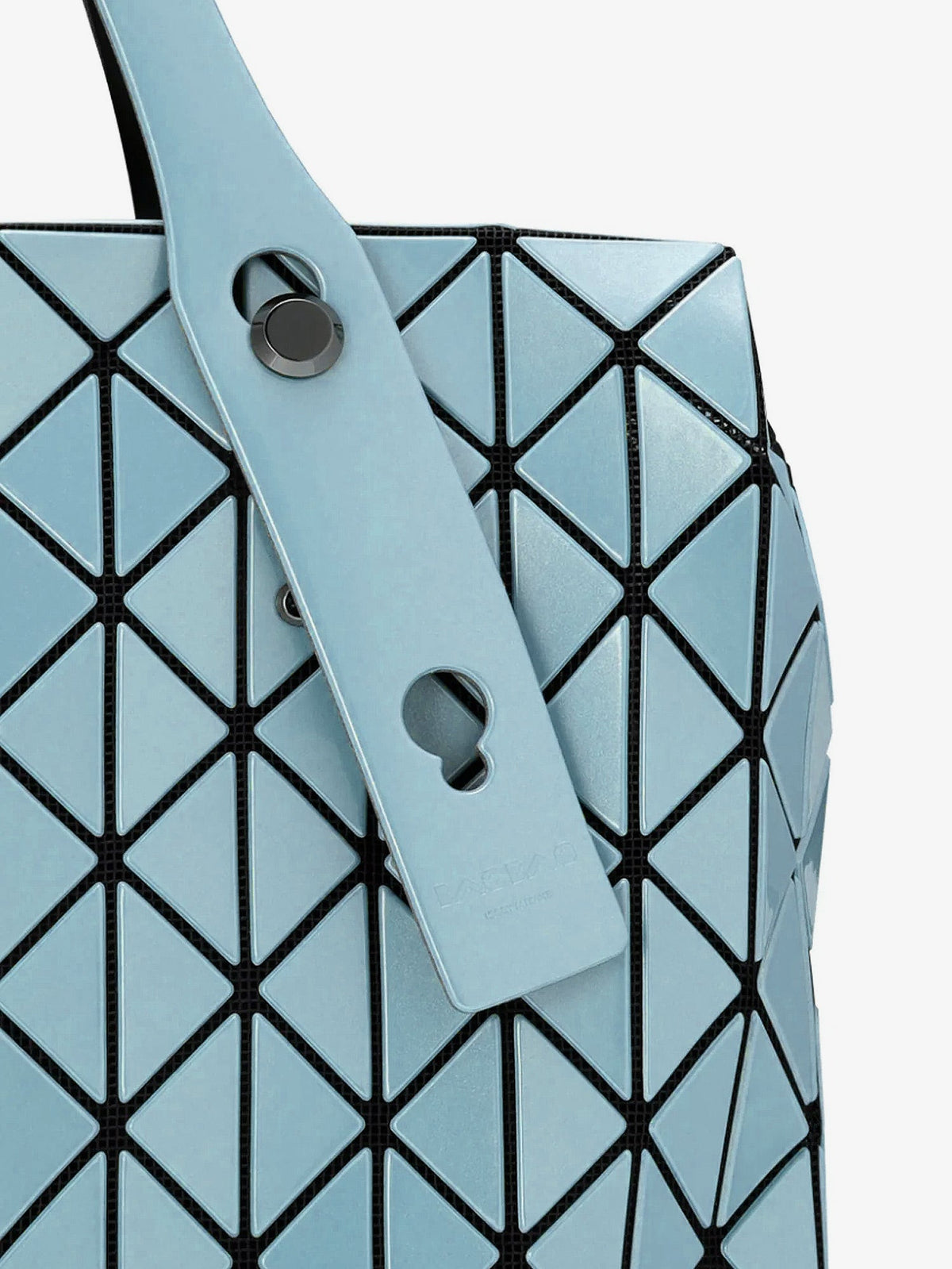 Bao Bao Issey Miyake Row Metallic shoulder bag with triangular pattern - Viridian