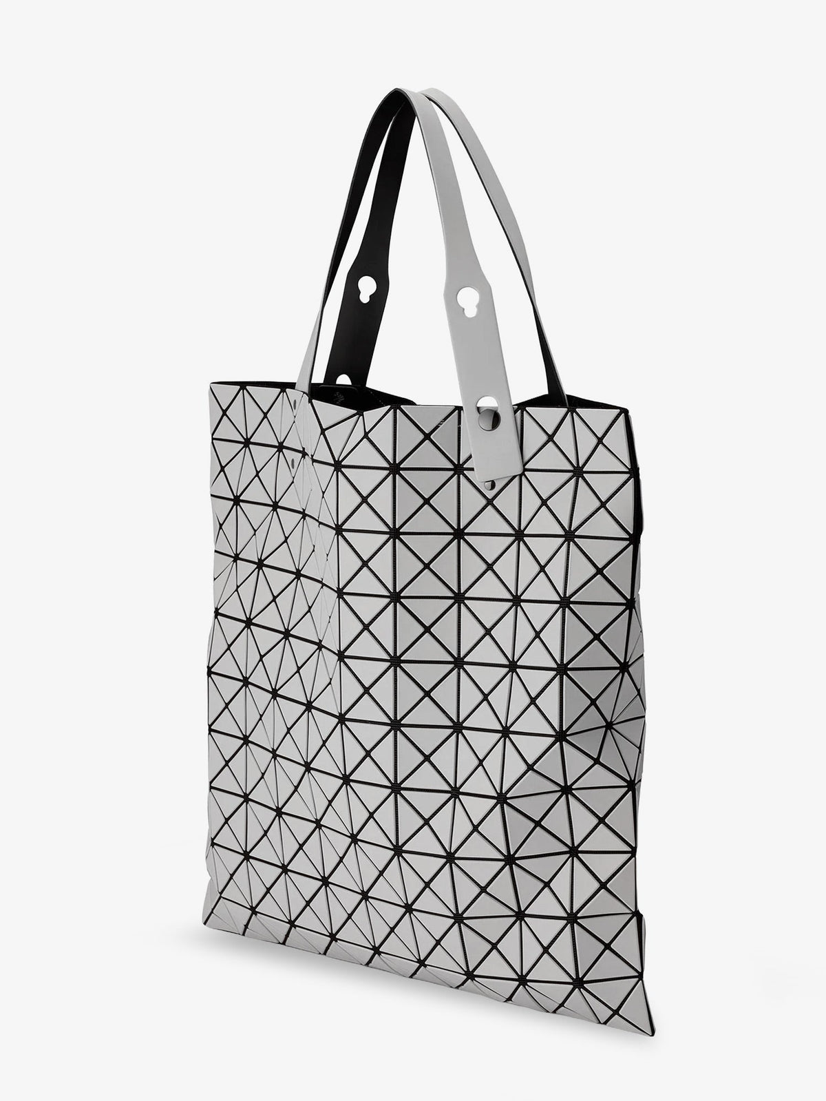 Bao Bao Issey Miyake Prism Matte Geometric Pattern Shoulder Bag - Gray