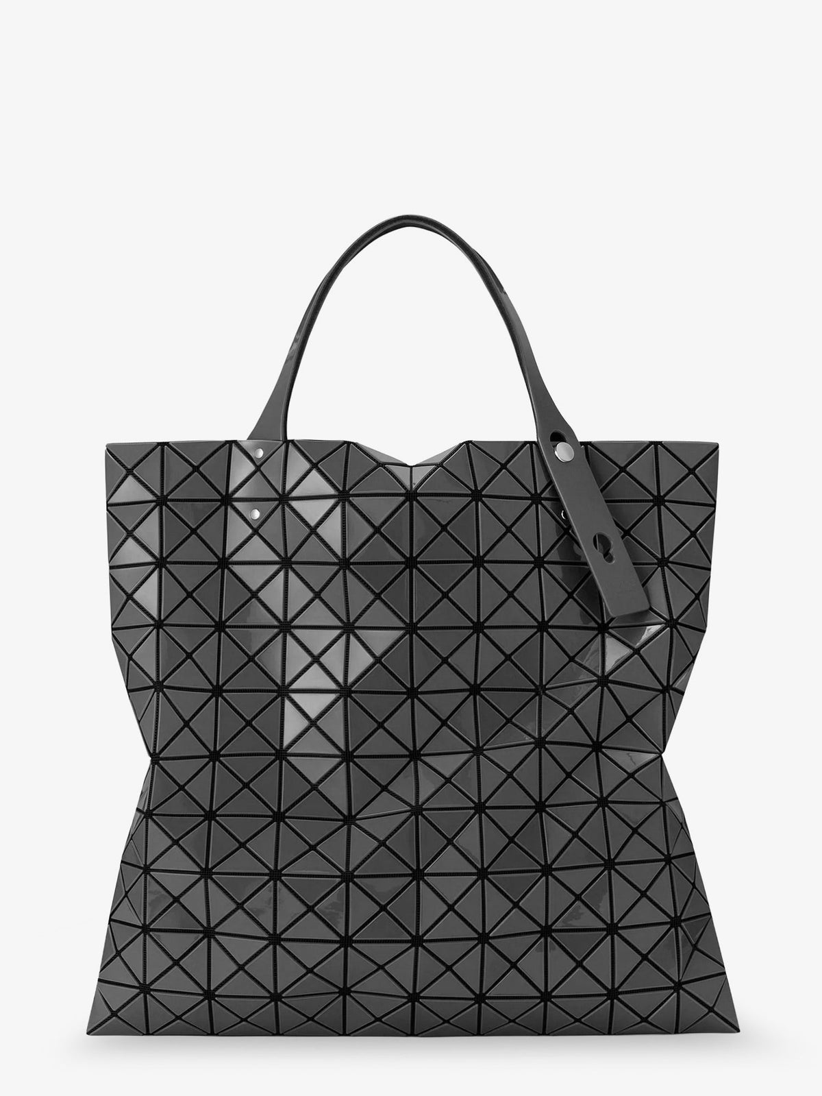 Bao Bao Issey Miyake Prism Gloss shoulder bag with triangular pattern - Charcoalgray