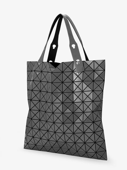 Bao Bao Issey Miyake Prism Gloss shoulder bag with triangular pattern - Charcoalgray