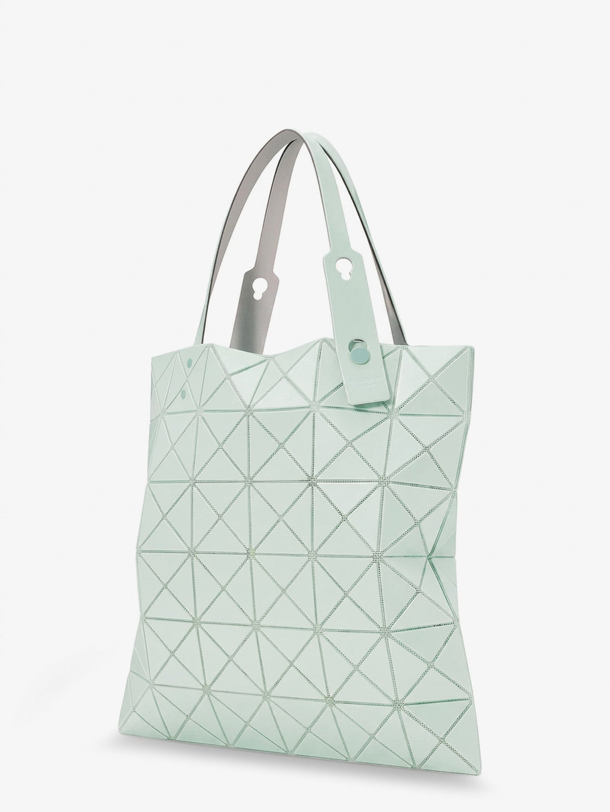 Bao Bao Issey Miyake Lucent One Tone shoulder bag with geometric pattern - Greenwhite