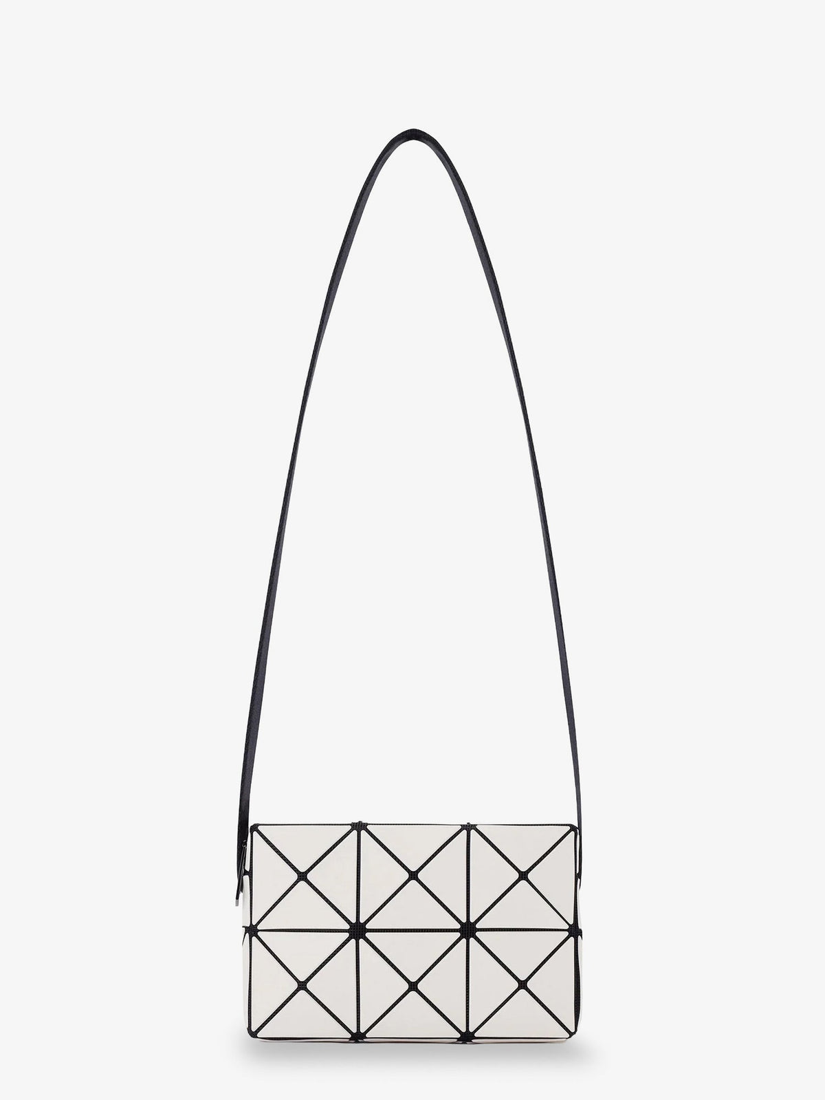 Bao Bao Issey Miyake Cuboid shoulder bag with geometric pattern - Offwhite