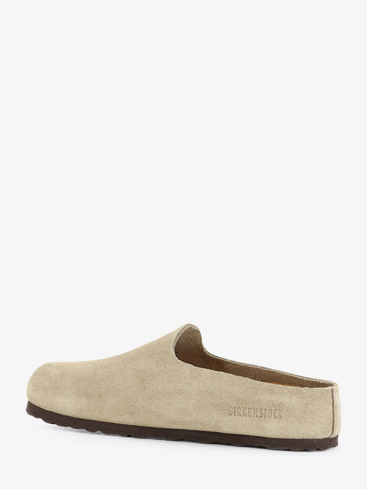 Birkenstock Amsterdam Wrapped sabot suede sandals - Taupe