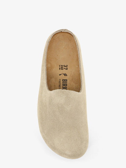 Birkenstock Amsterdam Wrapped sabot suede sandals - Taupe