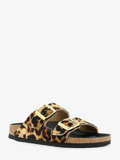 BIRKENSTOCK - Arizona pony skin sandals with animal print