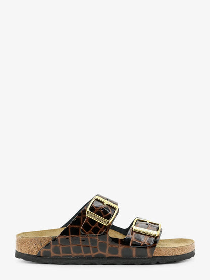 BIRKENSTOCK - Arizona leather sandals with crocodile print