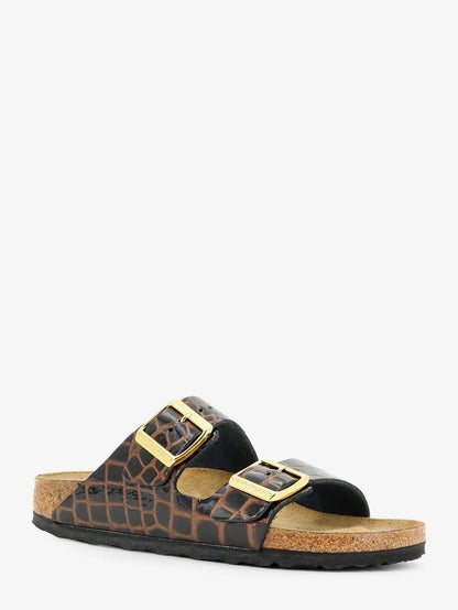 BIRKENSTOCK - Arizona leather sandals with crocodile print
