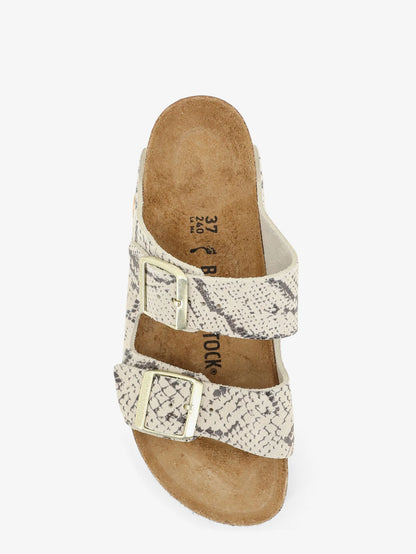 BIRKENSTOCK - Arizona Snake Oyster Sandals in Python Print Leather