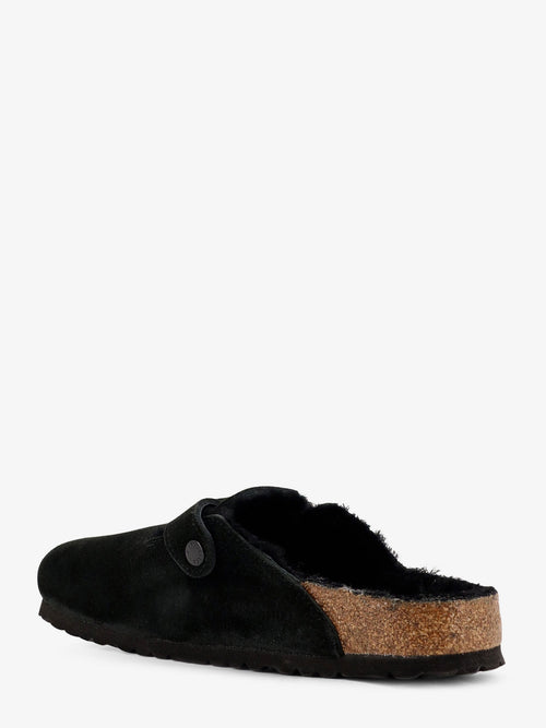 Birkenstock Boston VL/Shearling suede mule - Black
