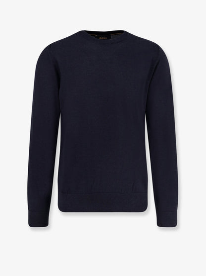 Boss Wool, silk and cashmere sweater - Darkblue