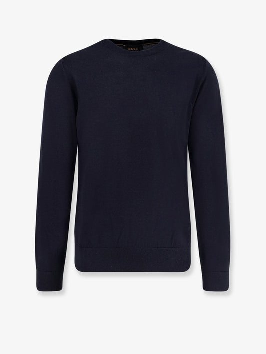 Boss Wool, silk and cashmere sweater - Darkblue