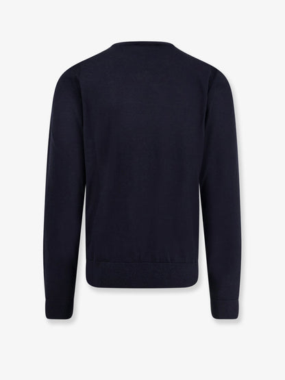Boss Wool, silk and cashmere sweater - Darkblue