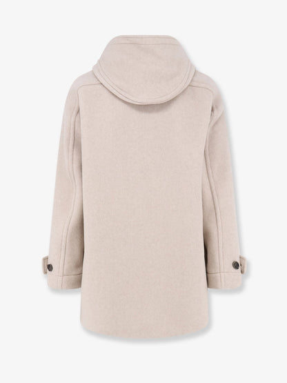 Boss Cariso virgin wool and cashmere montgomery - Lightbeige