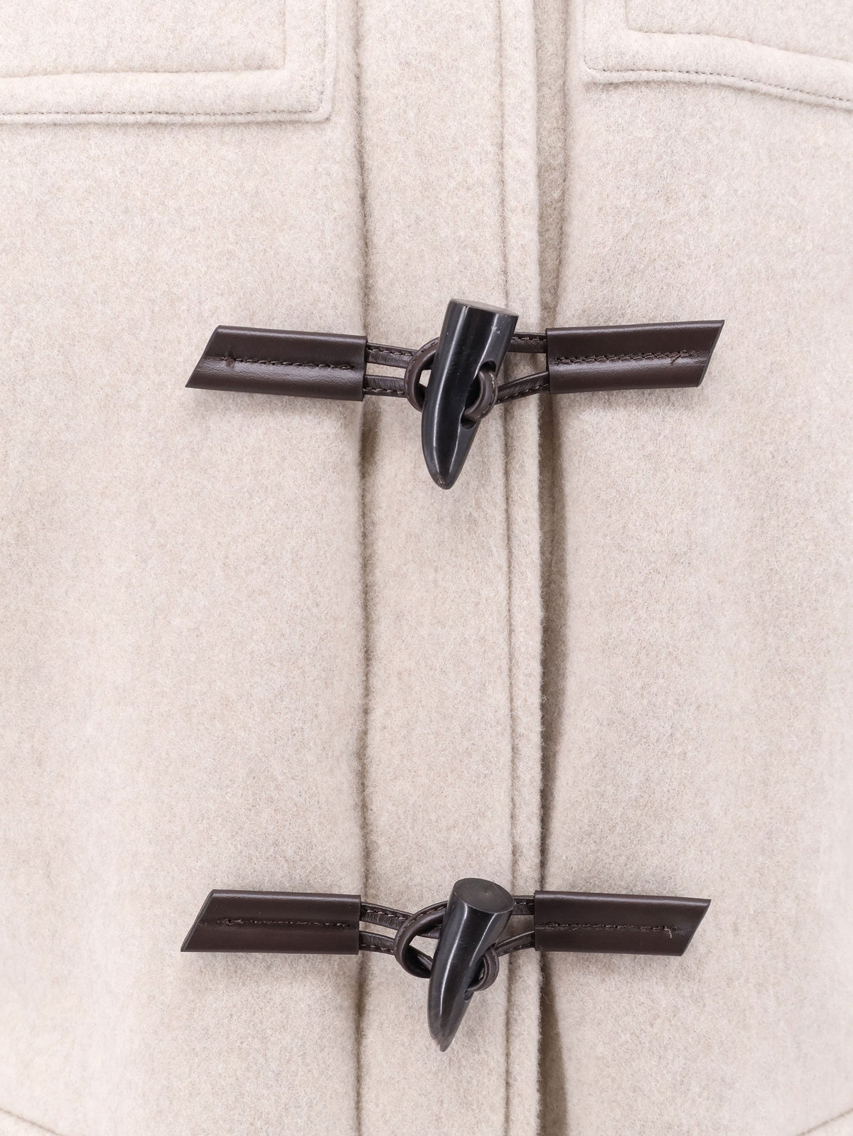 Boss Cariso virgin wool and cashmere montgomery - Lightbeige