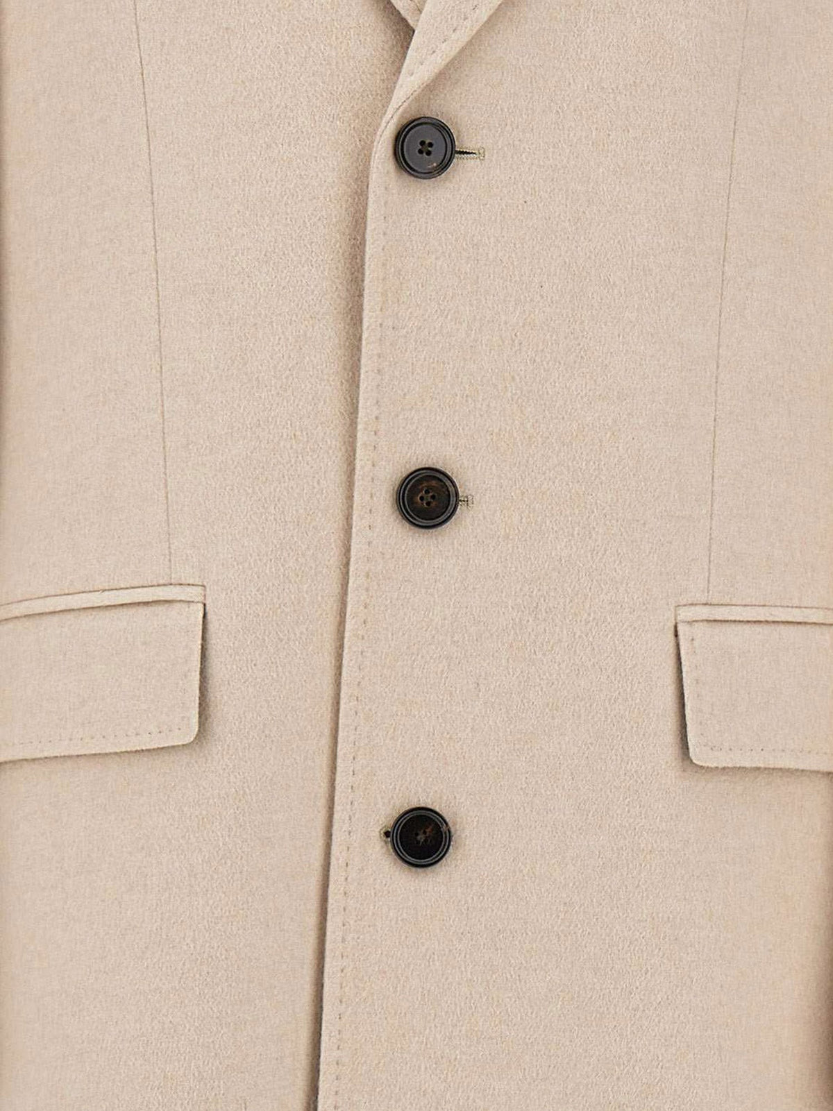 Boss Hal cashmere coat - Opengreen