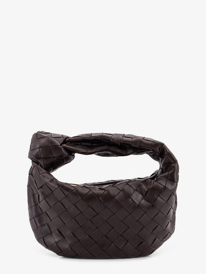 Bottega Veneta Mini Jodie leather handbag with Intrecciato motif - Fondant-Gold