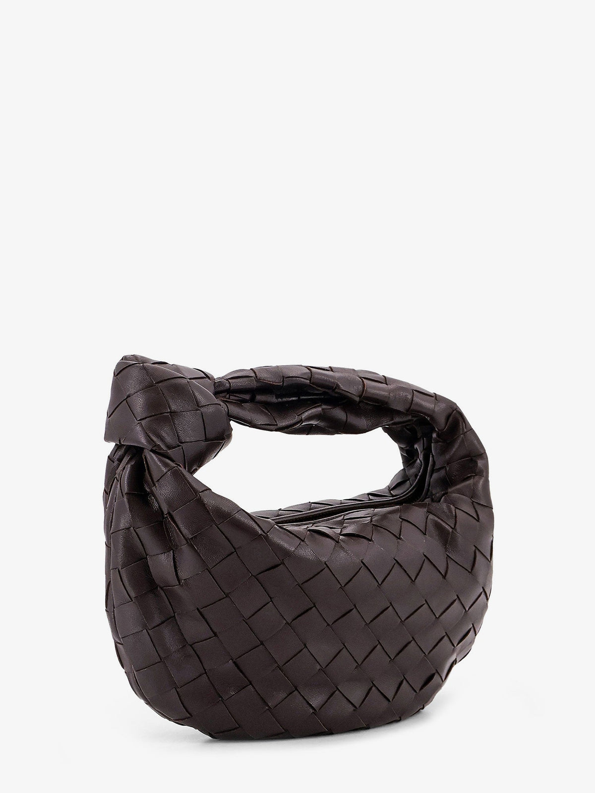 Bottega Veneta Mini Jodie leather handbag with Intrecciato motif - Fondant-Gold