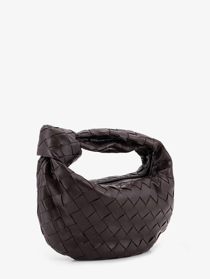 Bottega Veneta Mini Jodie leather handbag with Intrecciato motif - Fondant-Gold