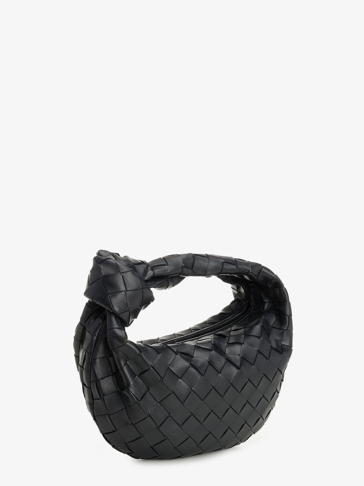 Bottega Veneta Mini Jodie leather handbag with Intrecciato motif - Nocturnal