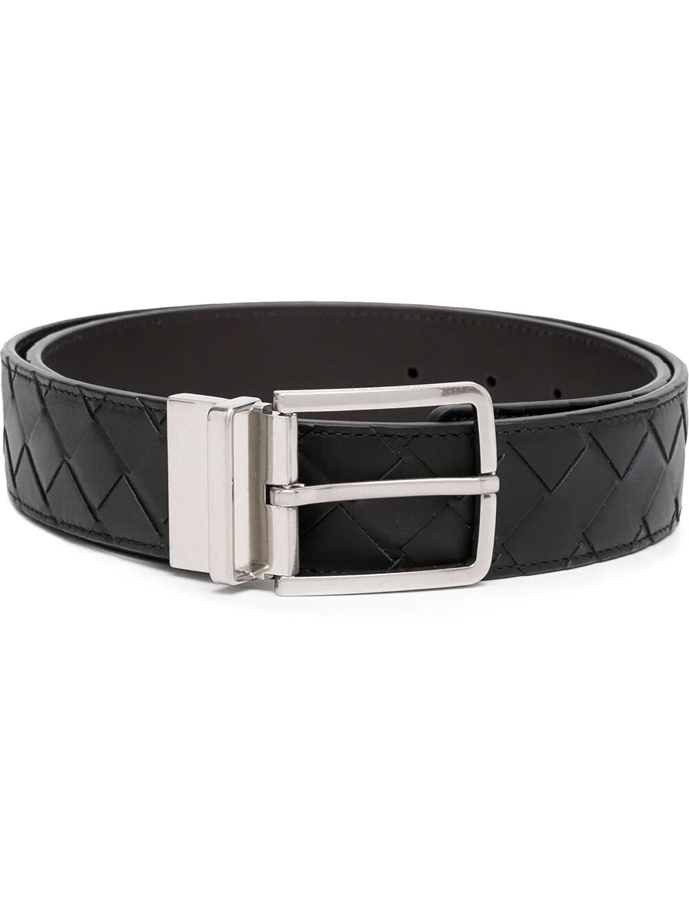 Bottega Veneta Bottega VenetaCintura reversibile in pelle - Blackfondantsilv