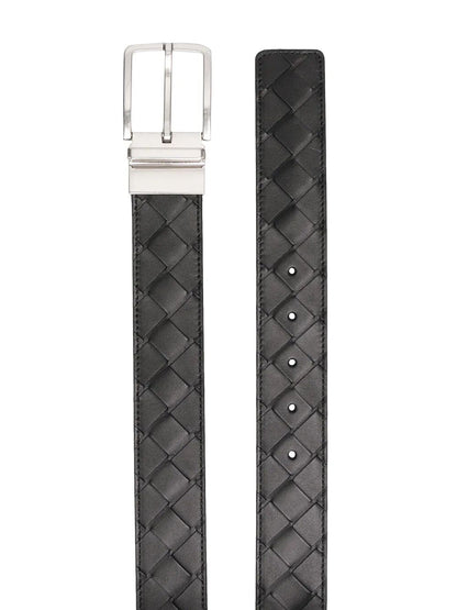 Bottega Veneta Bottega VenetaCintura reversibile in pelle - Blackfondantsilv