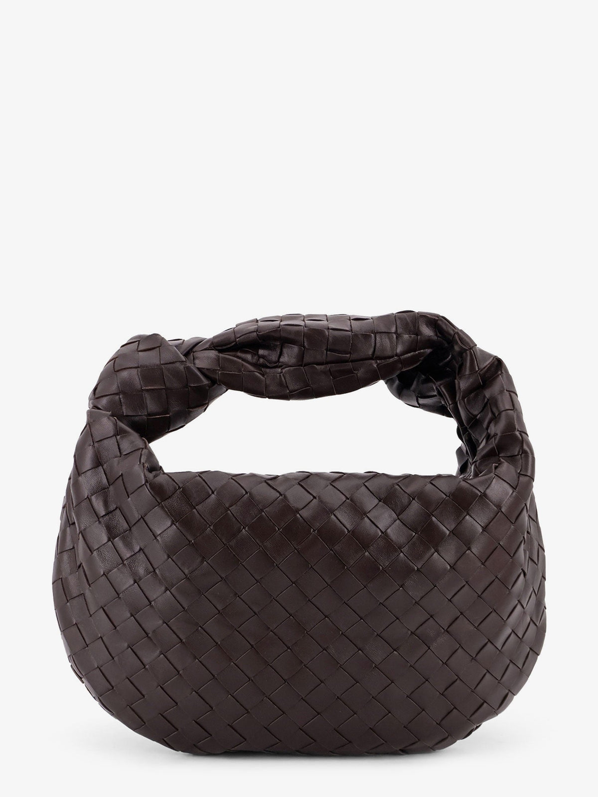Bottega Veneta Jodie Small leather handbag with Intrecciato motif - Fondant-Gold