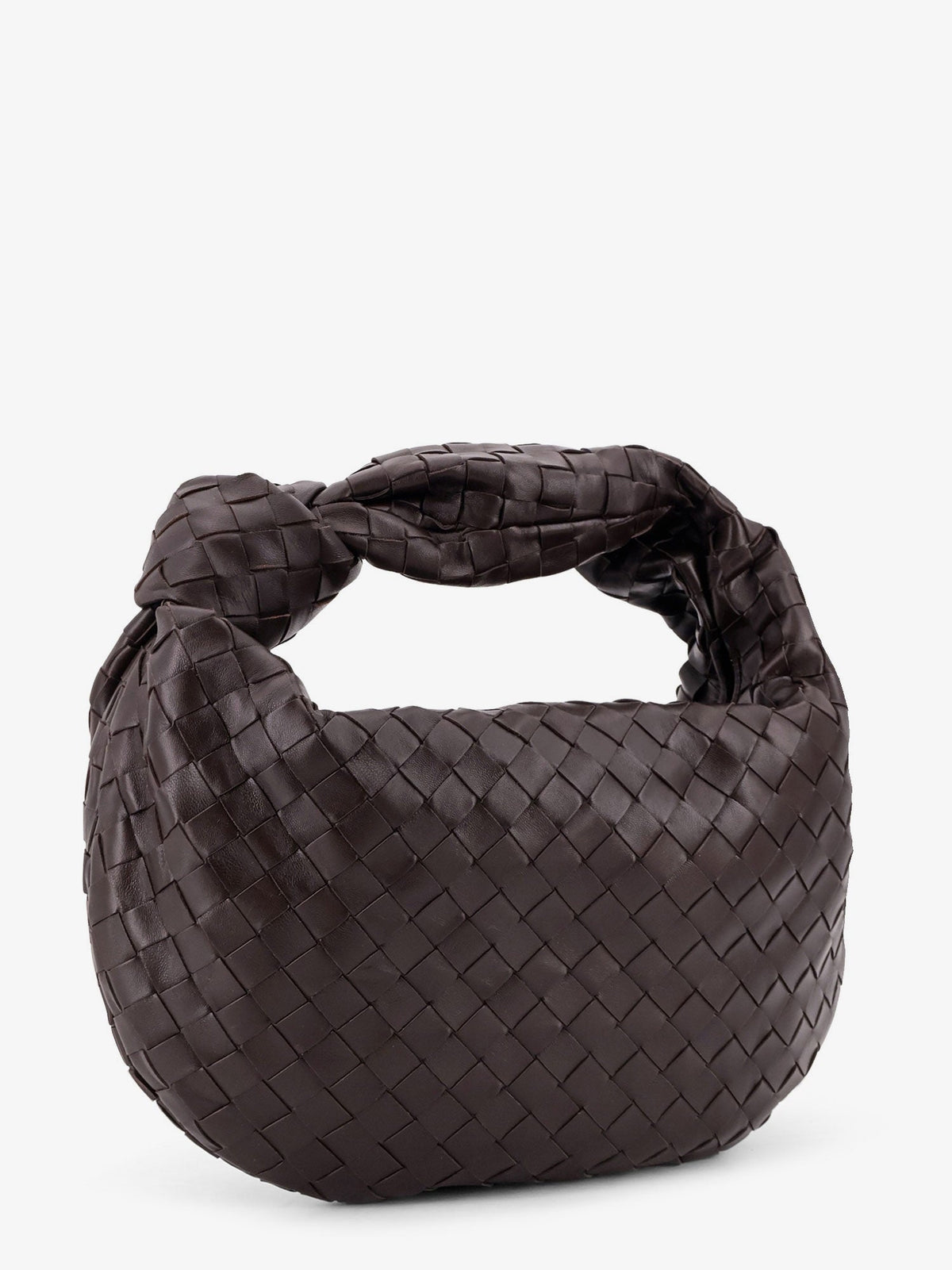 Bottega Veneta Jodie Small leather handbag with Intrecciato motif - Fondant-Gold