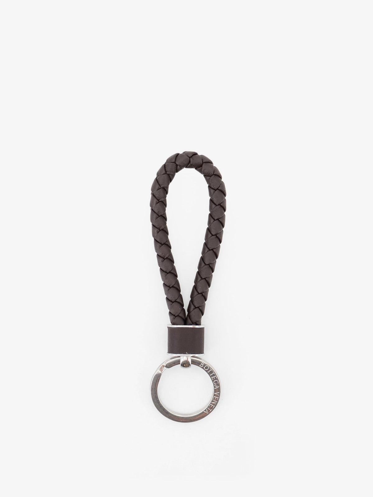 Bottega Veneta Leather keychain - Fondant