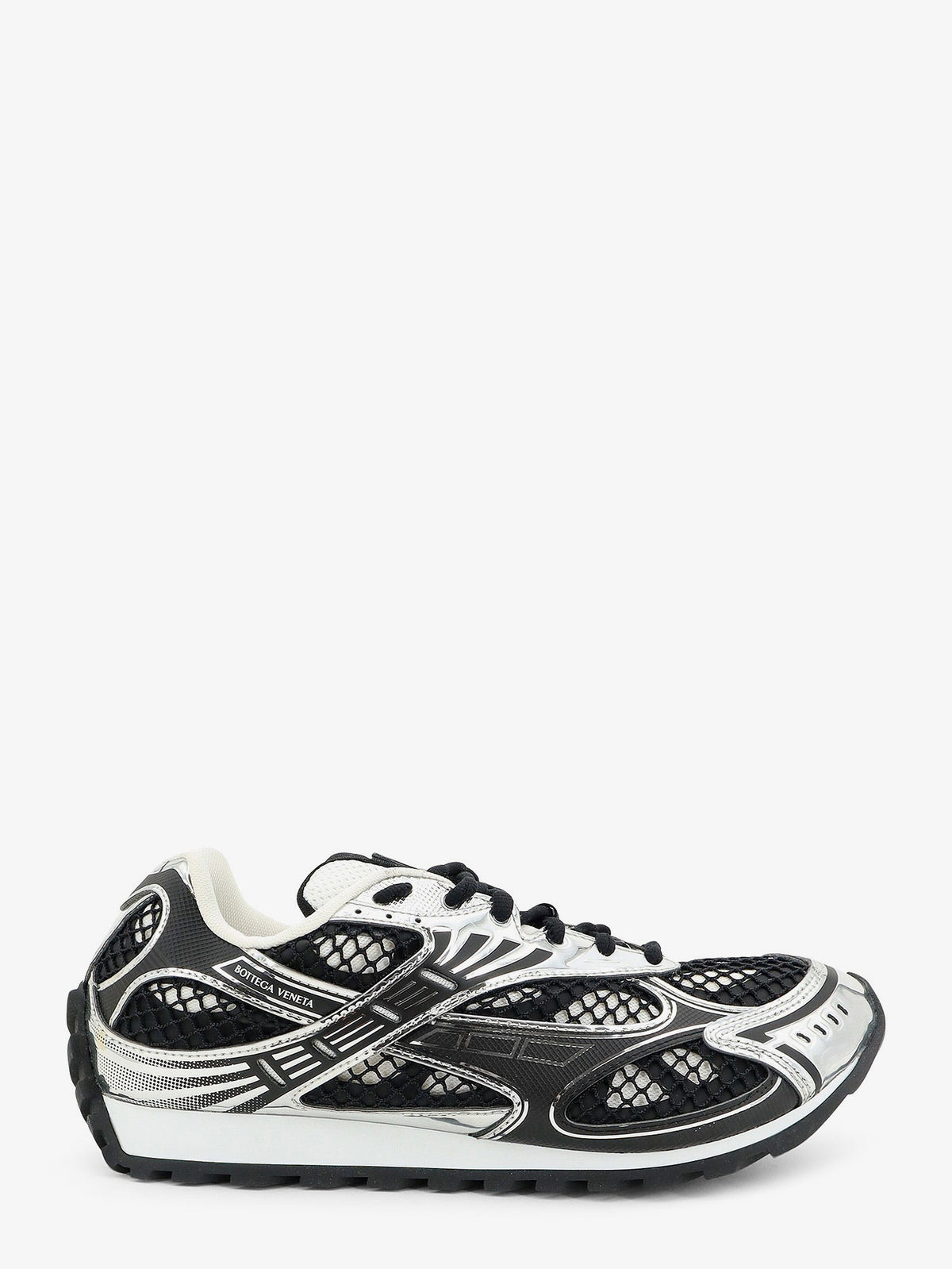 Bottega Veneta Orbit mesh sneakers with rubber inserts - Blacksilver