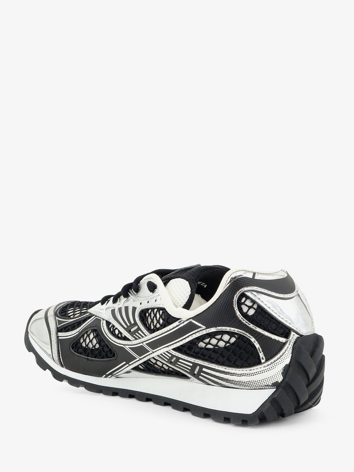 Bottega Veneta Orbit mesh sneakers with rubber inserts - Blacksilver