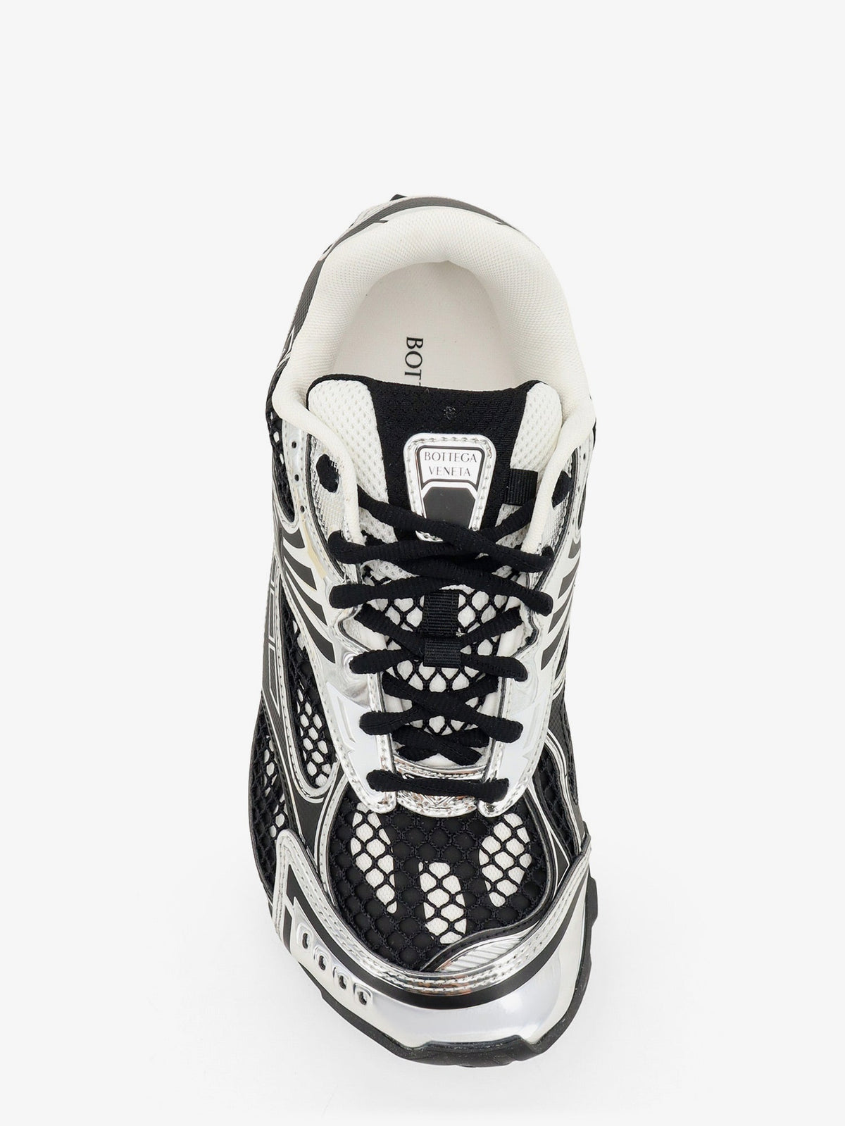 Bottega Veneta Orbit mesh sneakers with rubber inserts - Blacksilver