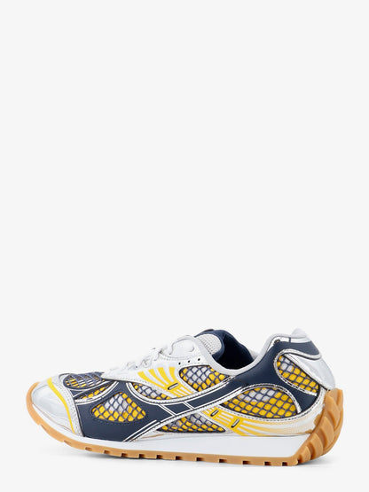 Bottega Veneta Orbit mesh and leather sneakers - Taxi/Denim