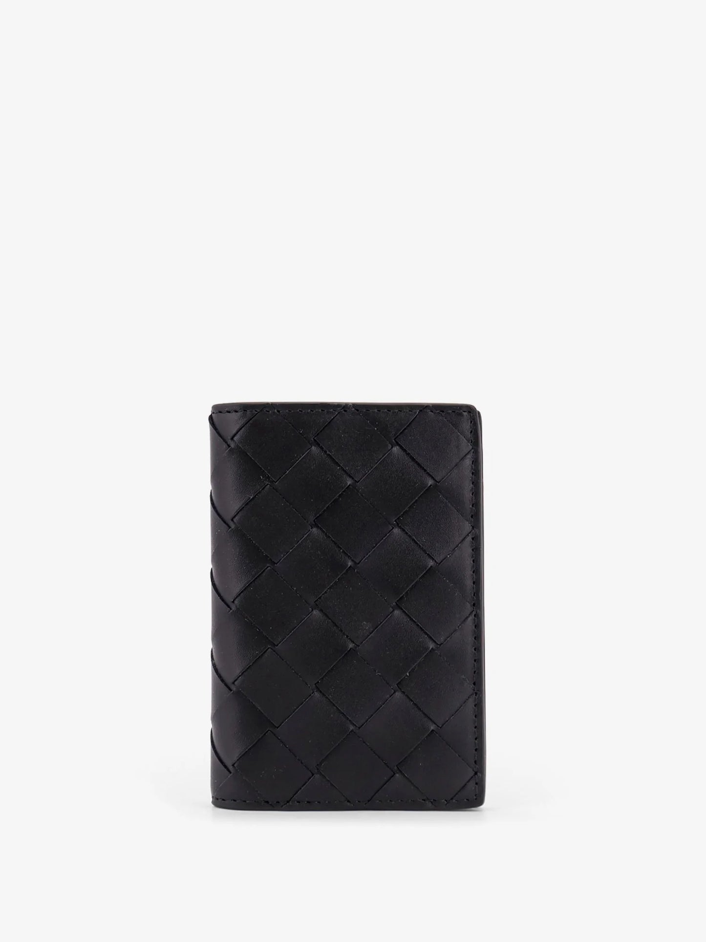 BOTTEGA VENETA - Leather card holder with Intrecciato pattern