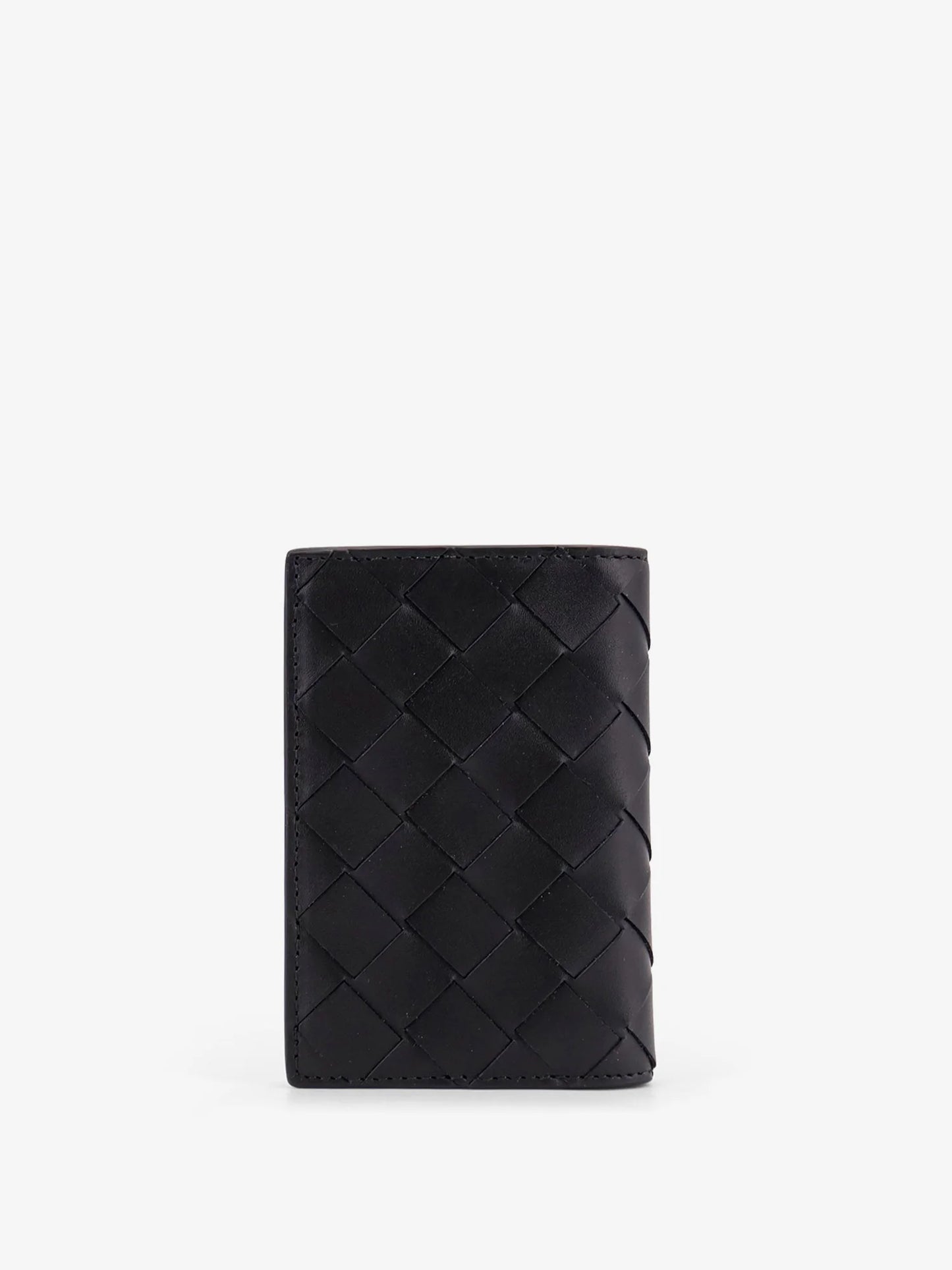 BOTTEGA VENETA - Leather card holder with Intrecciato pattern