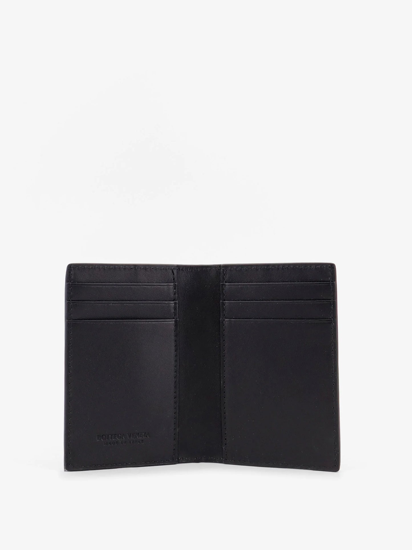 BOTTEGA VENETA - Leather card holder with Intrecciato pattern